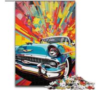 Puzzle 1000 pièces de Voitures de Sport colorées et Cool pour Adultes et Adolescents, idéal pour Tuer Le Temps et renforcer l'amour Entre Couples (26x38cm)