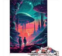 Puzzle 1000 pièces Découvrez Les ovnis Puzzles faciles pour Adultes Puzzles en Bois pour Adultes Cadeaux de Puzzle Cadeaux d'anniversaire et de Noël Uniques 1000 pièces (50x75 cm)