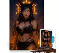 Puzzle 1000 pièces Déesse du Feu Solaire pour Adultes Jeu Intellectuel Découpe Précise Cadeau de Noël (50x75cm)
