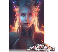 Puzzle 1000 pièces Déesse Freya Puzzles pour Adultes et Adolescents pour Adultes Adolescents de 14 Ans et Plus 1000 pièces (75 x 50 cm)