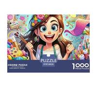 Puzzle 1000 pièces déesse Verseau Adulte - Constellation Vague cœur en Papier recyclé, idée Cadeau, activité à la Maison, 38x26cm