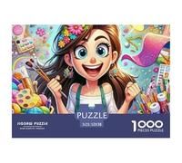 Puzzle 1000 pièces déesse Verseau Adulte - Constellation Vague cœur en Papier recyclé, idée Cadeau, activité à la Maison, 52x38cm
