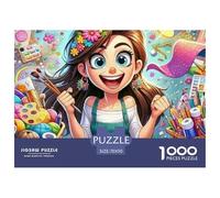 Puzzle 1000 pièces déesse Verseau pour Adultes et Enfants - Constellation Vague cœur très Difficile, idée Cadeau, 70x50cm