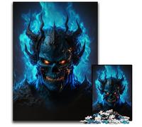 Puzzle 1000 pièces : Démon des Flammes de l'enfer, Casse-tête Stimulant, activité familiale, décoration intérieure, Cadeau de Noël 50x75cm/19,68x29,52 Pouces