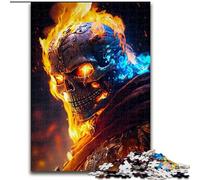 Puzzle 1000 pièces Démon du Feu, en Carton, idéal pour la décoration de la Maison et du Bureau, Cadeau d'anniversaire idéal(1000 pièces, 26x38cm)