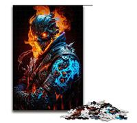Puzzle 1000 pièces Démon du Feu pour Adultes Puzzle en Bois Superbes Cadeaux pour Noël 75x50cm