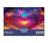 Puzzle 1000 Pièces Détaillé Tourbillon Cœur Lumière Violette Papier Recyclé Jeu Éducatif Stimulant Adulte Enfant 38x26cm