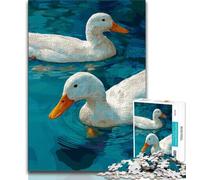 Puzzle 1000 pièces Deux Canards Puzzles Adultes 1000 pièces pour 14 Ans et Plus Jeu Impossible Meilleur Cadeau pour Adultes et Adolescents (38x26cm)