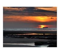 Puzzle 1000 Pièces, Développe Réflexion et Dextérité-Coucher de Soleil,mer,Navire,Rivage,crépuscule 70x50cm