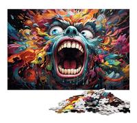 Puzzle 1000 pièces Diable coloré pour Adultes Puzzle en Papier pour Les Amoureux de l'été 1000 pièces (38 x 26 cm)