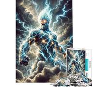 Puzzle 1000 pièces Dieu de la Foudre Jeu de détente pour Adultes Analyse et logique Idéal comme Cadeau pour Toute la Famille (Dimensions 38x52cm)