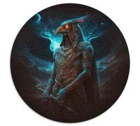 Puzzle 1000 pièces Dieu de la Sagesse pour Adultes, Puzzle Rond 1000 pièces, Jeu Familial créatif et décoration d'intérieur, Cadeau de Noël idéal pour Les Adolescents 67,5 x 67,5 cm