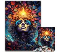 Puzzle 1000 pièces Dieu des Fleurs Puzzle Difficile pour Adultes idéal pour Les Adolescents Les Liens familiaux Les Casse-têtes et la décoration d'intérieur DIY 1000 pièces (75x50cm)