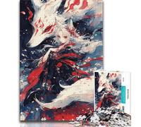 Puzzle 1000 pièces Dieu des Renards Puzzle Adulte 1000 pièces Jeu Familial Anti-Stress défi Difficile Superbes Cadeaux et Jouets (50x75cm)