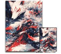 Puzzle 1000 pièces Dieu des Renards, Puzzle Difficile pour Adultes, Casse-tête à Faire soi-même, Jeu Familial idéal ou Cadeau décoratif 50x75cm/19,68x29,52 Pouces