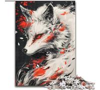 Puzzle 1000 pièces Dieu des Renards, Puzzle en Bois, Casse-tête Stimulant à Faire soi-même, Jeu Familial interactif 1000 pièces(50x75cm)