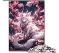 Puzzle 1000 pièces Dieu des Renards, Puzzle en Bois, Casse-tête Stimulant pour Adolescents, Divertissement en Famille, décoration d'intérieur à Faire soi-même, 1000 pièces(50x75cm)