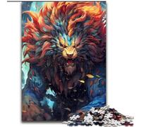 Puzzle 1000 pièces - Dieu Lion Tout-Puissant - Puzzle 1000 pièces - Idéal pour la décoration de la Maison et du Bureau, Cadeau Parfait pour Un Anniversaire - Taille 26x38cm