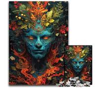 Puzzle 1000 pièces Dieu psychédélique, Puzzle Difficile pour Adultes, Casse-tête à Faire soi-même, Jeu Familial idéal ou Cadeau décoratif 50x75cm/19,68x29,52 Pouces