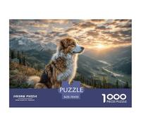 Puzzle 1000 Pièces Difficile Fox Terrier la Nuit, Jeu de Réflexion, Cadeau Polyvalent pour Hommes et Femmes 70x50cm