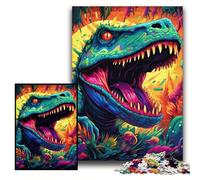 Puzzle 1000 pièces Dinosaur Art, Casse-tête Stimulant pour Adolescents, pour Les fêtes, Taille 26x38cm