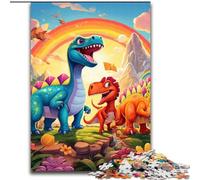 Puzzle 1000 pièces Dinosaur Art Puzzles impossibles pour Adultes Taille 26x38cm Casse-tête Stimulant, activité familiale, décoration intérieure, Cadeau de Vacances