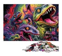 Puzzle 1000 pièces Dinosaures Anciens pour Adultes, idéal pour Les Amoureux, pour Noël, Le Nouvel an ou la Saint-Valentin 50x75cm / 19,68x29,52 Pouces