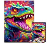 Puzzle 1000 pièces Dinosaures Anciens, Puzzle en Bois, Casse-tête Stimulant, activité familiale, décoration intérieure, Cadeau de Vacances 50x75cm/19,68x29,52 Pouces