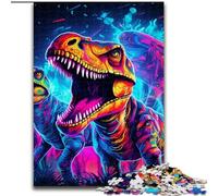 Puzzle 1000 pièces Dinosaures Anciens Puzzles Difficiles pour Adultes Taille 50x75cm Parfait pour s'amuser en Famille, Jeux de fête, Cadeaux de fête d'anniversaire