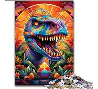 Puzzle 1000 pièces Dinosaures Anciens Puzzles stimulants Taille 50x75cm Idéal pour Les Adolescents et Les collectionneurs, Cadeau de Voyage, activité familiale