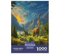 Puzzle 1000 PièCes dinosauresPuzzles Adulte Jeu Éducatif Défi Jouet Jurassic Dinosaurs Le Cadeau Parfait pour La Famille Et Les Amis Adultes Enfants 70x50cm/1000pcs