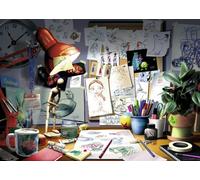 Puzzle 1000 Pièces Disney Pixar - The Artist's Desk