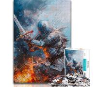 Puzzle 1000 pièces « Dix Chevaliers Anges Médiévaux pour Adultes et Adolescents, Jouets de Jeu, Chaque pièce est Unique - Jeu Familial Stimulant et Amusant 50x75cm