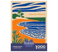 Puzzle 1000 Pièces Dolce Far Niente Beach Illustration Puzzle pour Adultes Jeu Familial Analyse Et Logique Cadeaux Uniques pour Anniversaire Et Noël 70x50cm/1000pcs