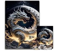 Puzzle 1000 pièces Dragon Brave pour Adultes, Casse-tête Stimulant pour Adolescents, soirée de Jeux en Famille Amusante 26x38cm/10,23x14,96 Pouces