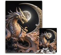 Puzzle 1000 pièces Dragon Brave pour Adultes, pour la fête des mères, Les Anniversaires et Noël 26x38cm/10,23x14,96 Pouces