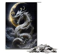 Puzzle 1000 pièces Dragon Brave pour Adultes Puzzle en Bois Jeux familiaux 75 x 50 cm