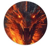 Puzzle 1000 pièces Dragon brûlant en Papier Un défi créatif pour Les passionnés, Un pour se détendre (67,5x67,5cm)