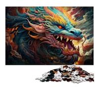 Puzzle 1000 pièces Dragon Chinois dans Le Ciel Puzzle pour Enfants Jeux éducatifs pour Adultes 1000 pièces (38 x 26 cm)