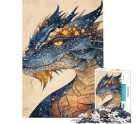 Puzzle 1000 pièces Dragon Créature légendaire Jeu Familial pour Adultes Idéal pour Passer Le Temps à la Maison Cadeau Unique pour Un Anniversaire ou Noël (Dimensions 38x52cm)