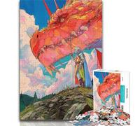 Puzzle 1000 pièces Dragon Knight, Anti-Stress, défi Difficile, Chaque pièce est Unique - Jeu Familial Stimulant et Amusant (75x50cm)