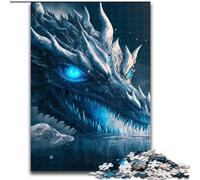 Puzzle 1000 pièces Dragon Mystique Œuvre Puzzles 1000 pièces pour Adultes Jeux éducatifs Belle décoration (Taille 26x38cm)