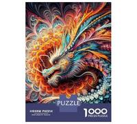 Puzzle 1000 Pièces Dragon of The Prism Realms Puzzle pour Adultes - Jeu De Réflexion - Décoration Parfaite - Cadeaux Uniques pour Anniversaires Et Noël 38x26cm/1000pcs