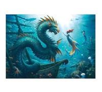 Puzzle 1000 pieces Dragon, sirene et tortues des profondeurs, des 14 ans, Monstre, 12001434, Ravensburger