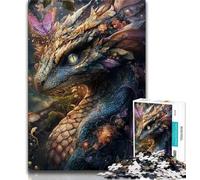 Puzzle 1000 pièces Dragon Volant Mystérieux pour Adolescents, Jeux Éducatifs, Collection d'Artistes de Décoration Intérieure, Beaux-Arts (50x75cm)