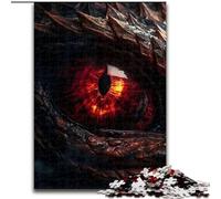 Puzzle 1000 pièces Dragons de Feu Ruby Eye pour Adultes pour la décoration intérieure, Les Loisirs en Famille, à partir de 14 Ans (Taille 50x75cm).