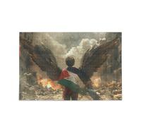 Puzzle 1000 pièces Drapeau de la Palestine Libre Gaza Difficile Jeu Fun Activité Familiale