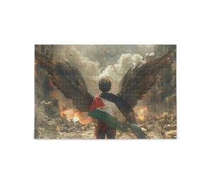Puzzle 1000 pièces Drapeau de la Palestine Libre Gaza Difficile Jeu Fun Activité Familiale