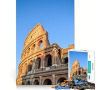 Puzzle 1000 pièces du Colisée de Rome pour Adultes, Jeu Mental apaisant et divertissant, découpe de qualité supérieure, Cadeau d'anniversaire 38x52cm