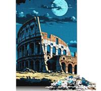 Puzzle 1000 pièces du Colisée Romain - Puzzle en Papier pour Adultes et familles - 38 x 26 cm / 1000 pièces